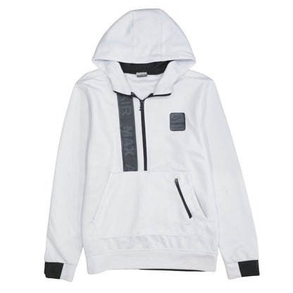 Mens UK Size M Nike White Pullover Hoodie