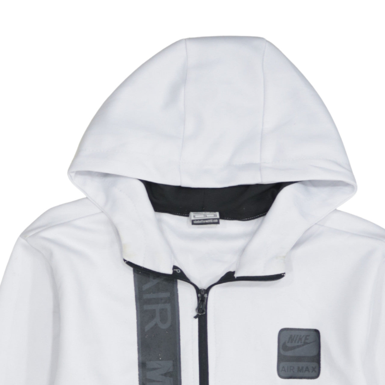 Mens UK Size M Nike White Pullover Hoodie