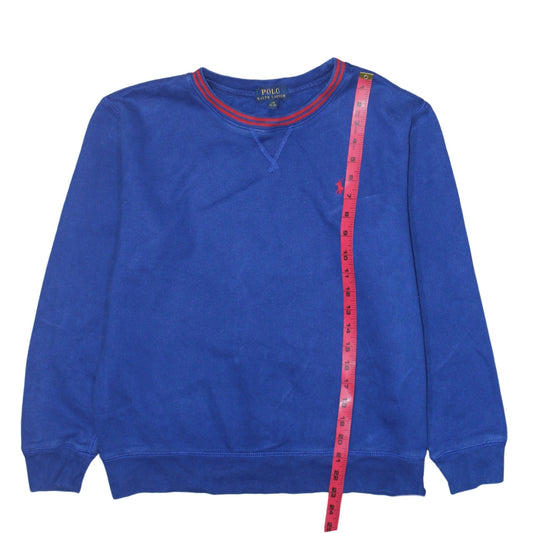 Womens UK Size 14-16 Ralph Lauren Blue Pullover Sweatshirt