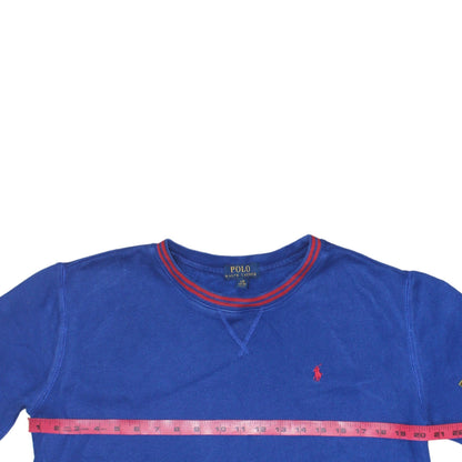 Womens UK Size 14-16 Ralph Lauren Blue Pullover Sweatshirt