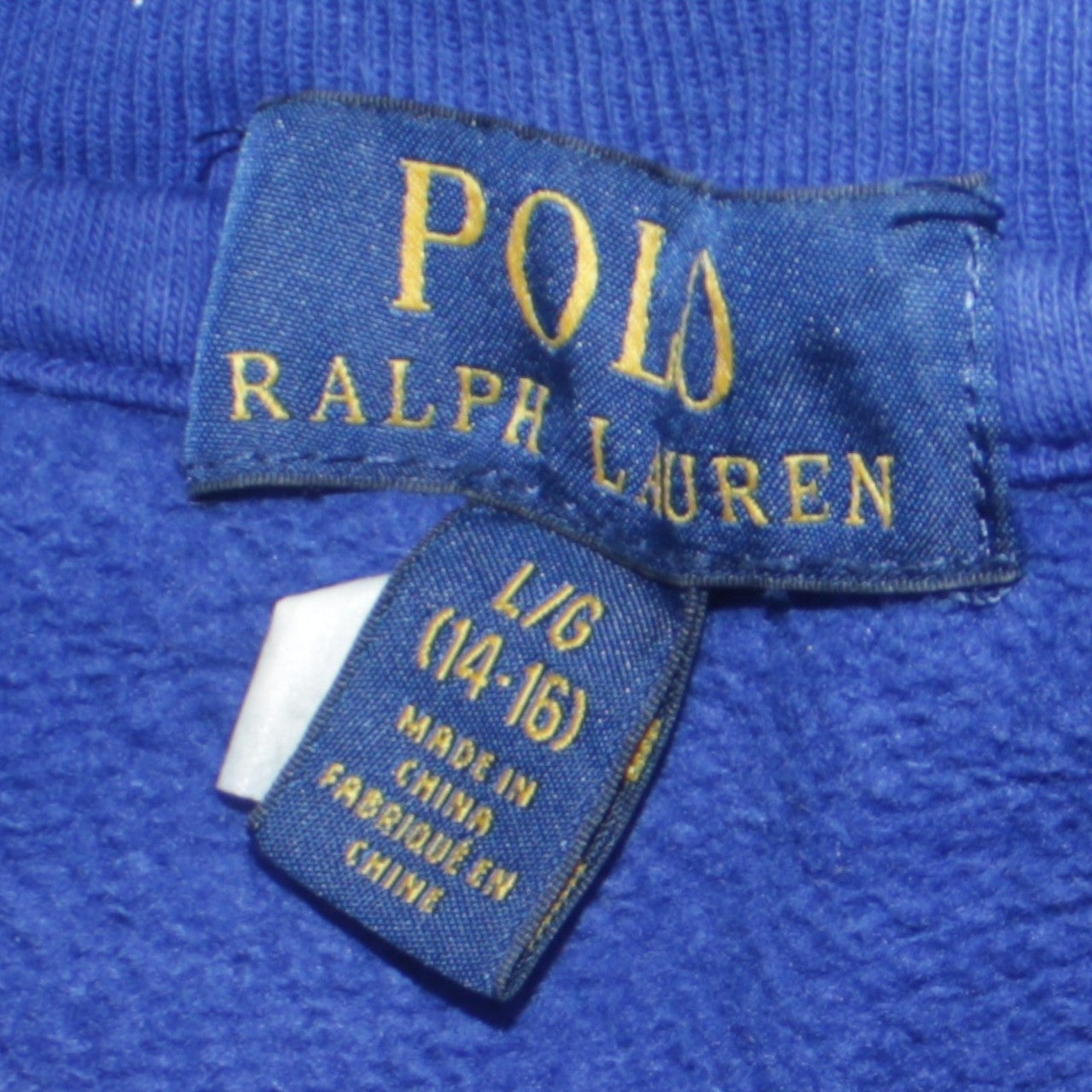 Womens UK Size 14-16 Ralph Lauren Blue Pullover Sweatshirt