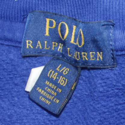 Womens UK Size 14-16 Ralph Lauren Blue Pullover Sweatshirt
