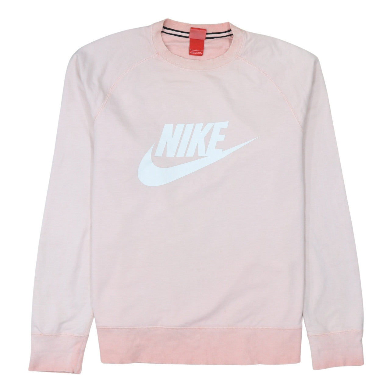 Womens UK Size L Nike Pink Pullover Sweatshirt