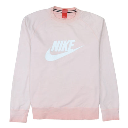 Womens UK Size L Nike Pink Pullover Sweatshirt