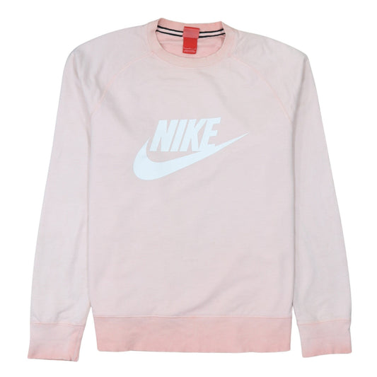Womens UK Size L Nike Pink Pullover Sweatshirt