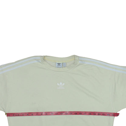Womens UK Size 12 adidas Beige Pullover Sweatshirt