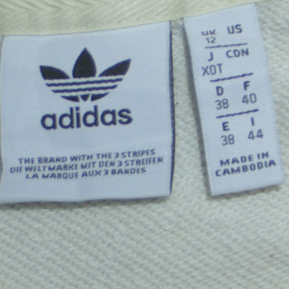 Womens UK Size 12 adidas Beige Pullover Sweatshirt
