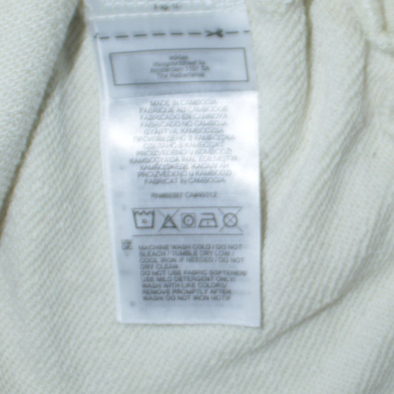 Womens UK Size 12 adidas Beige Pullover Sweatshirt