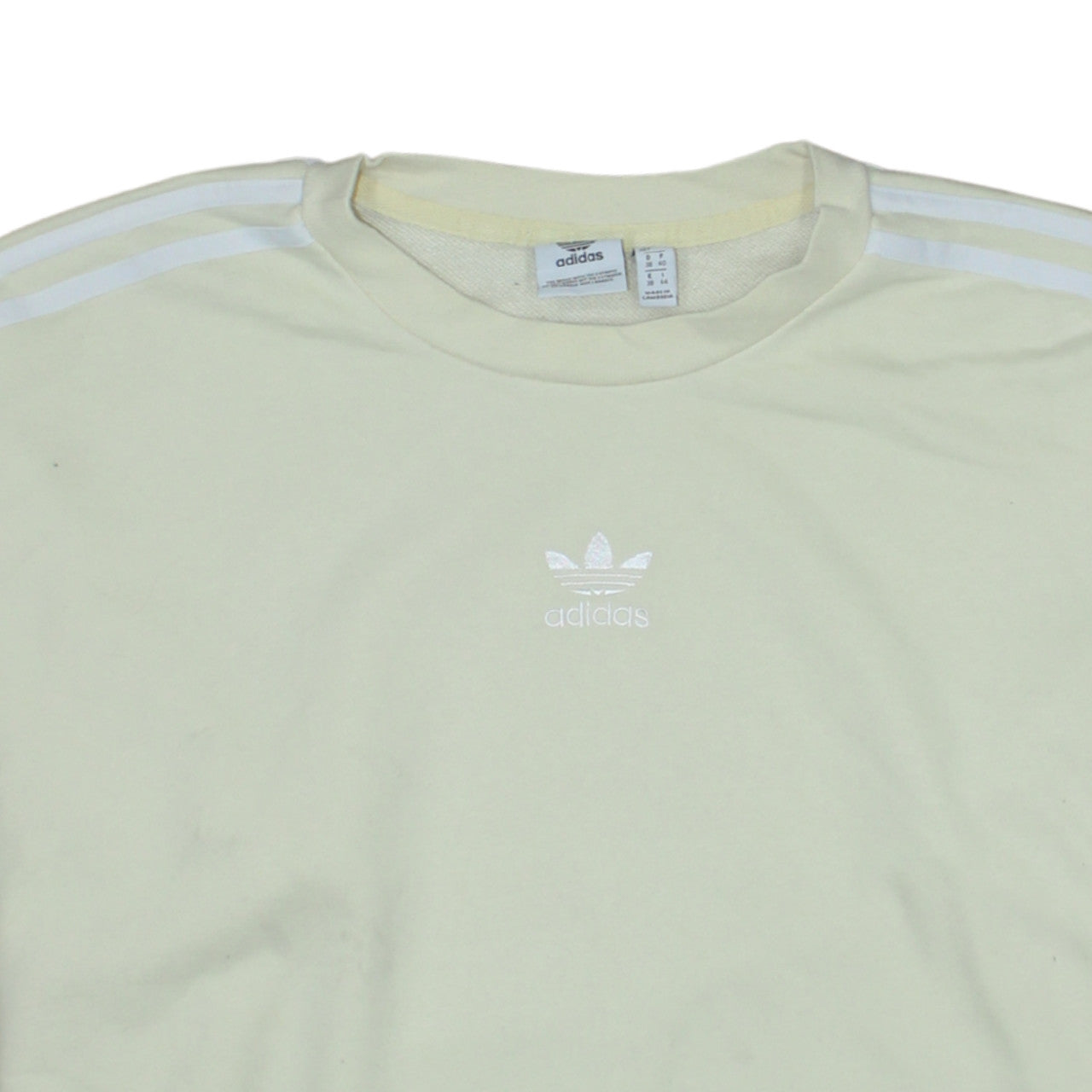 Womens UK Size 12 adidas Beige Pullover Sweatshirt