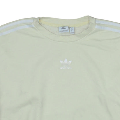 Womens UK Size 12 adidas Beige Pullover Sweatshirt