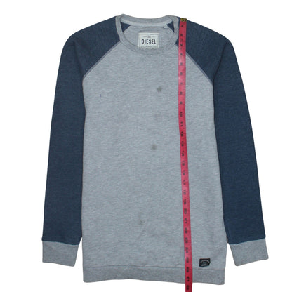 Mens UK Size L Diesel Grey Pullover Sweatshirt