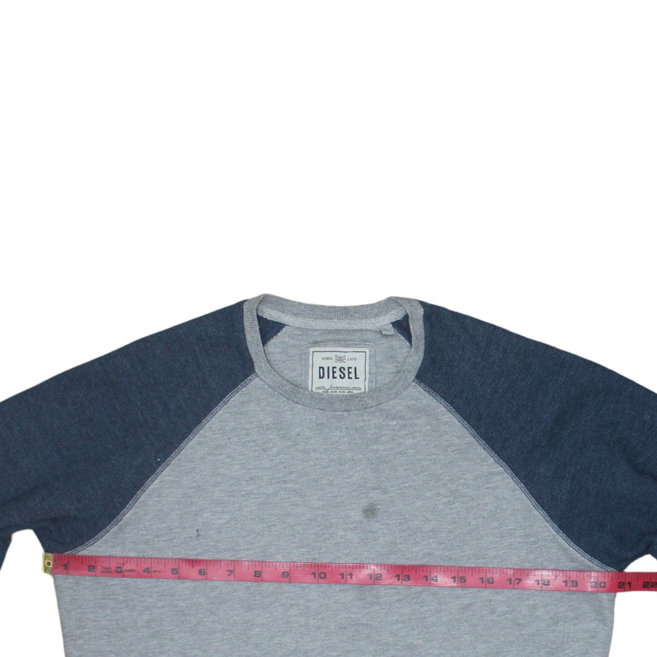 Mens UK Size L Diesel Grey Pullover Sweatshirt