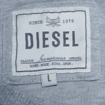Mens UK Size L Diesel Grey Pullover Sweatshirt