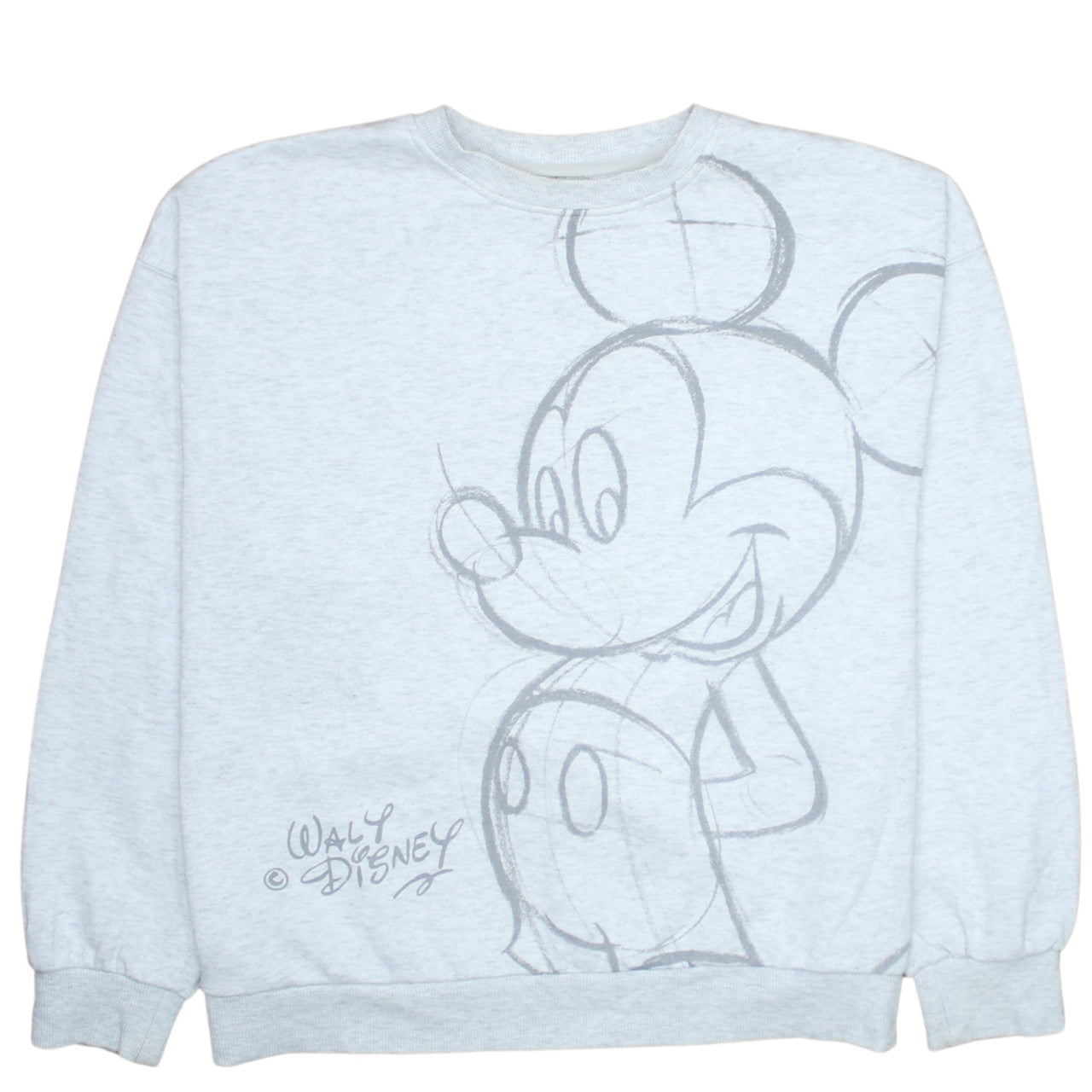 Womens UK Size 10/12 Disney Grey Pullover Sweatshirt