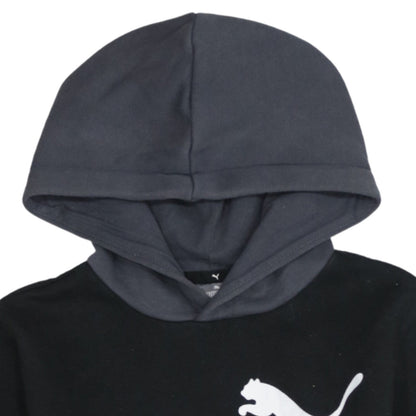 Puma Boys Black Hoodie 13-14 Years Pullover Fleece Sweatshirt