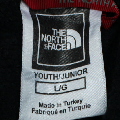The North Face Boys Black Pullover Hoodie L Embroidered Logo Sweatshirt
