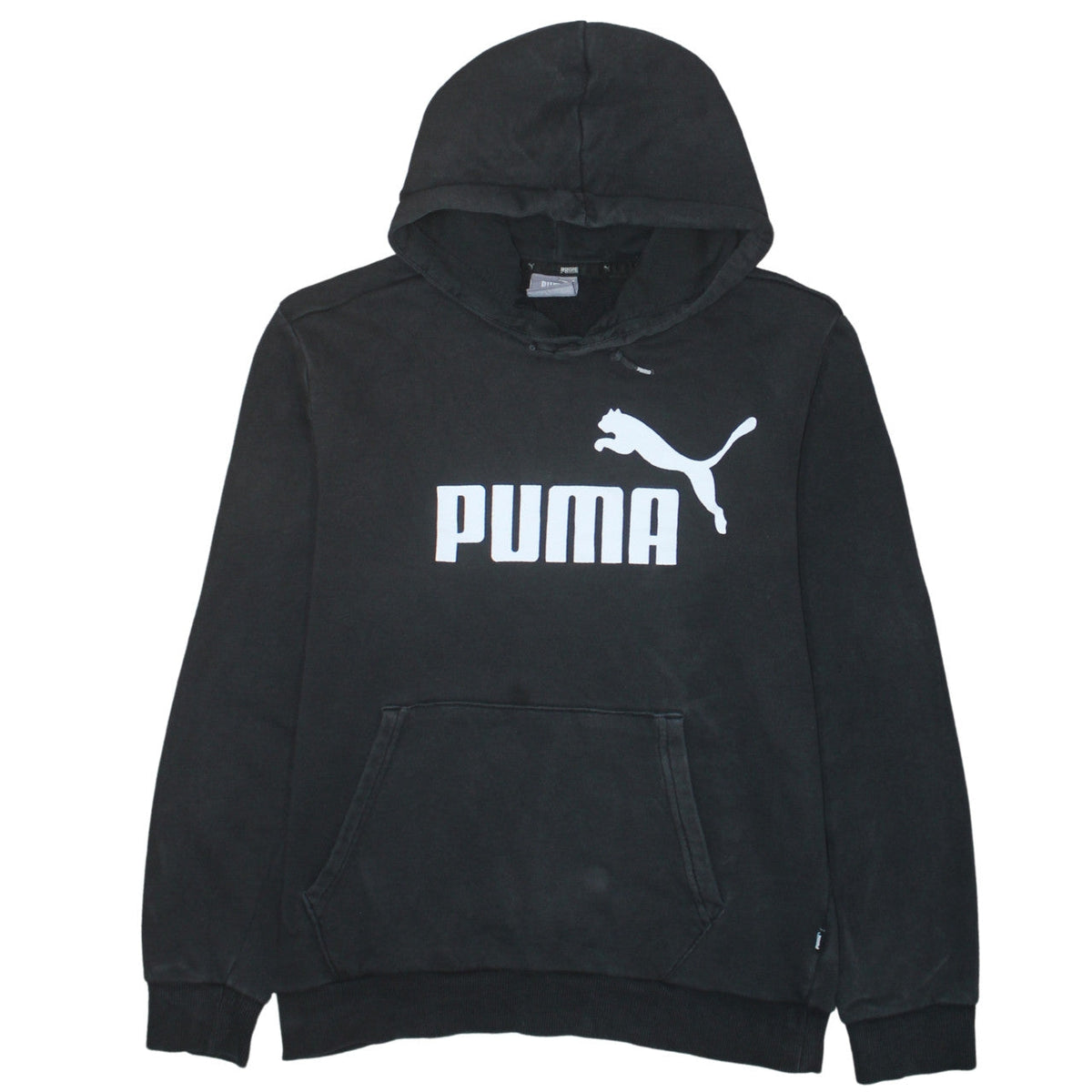 Mens UK Size S PUMA Black Pullover Hoodie