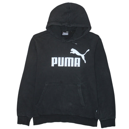 Mens UK Size S PUMA Black Pullover Hoodie
