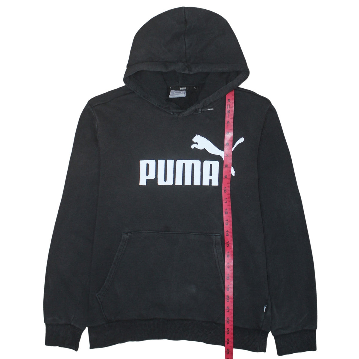 Mens UK Size S PUMA Black Pullover Hoodie