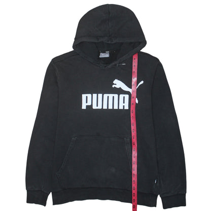 Mens UK Size S PUMA Black Pullover Hoodie