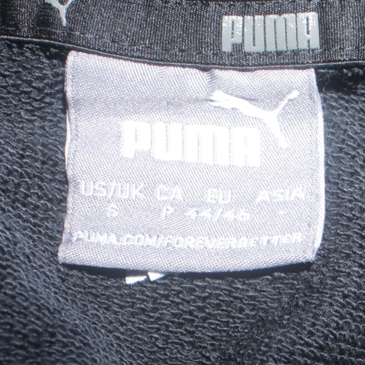 Mens UK Size S PUMA Black Pullover Hoodie