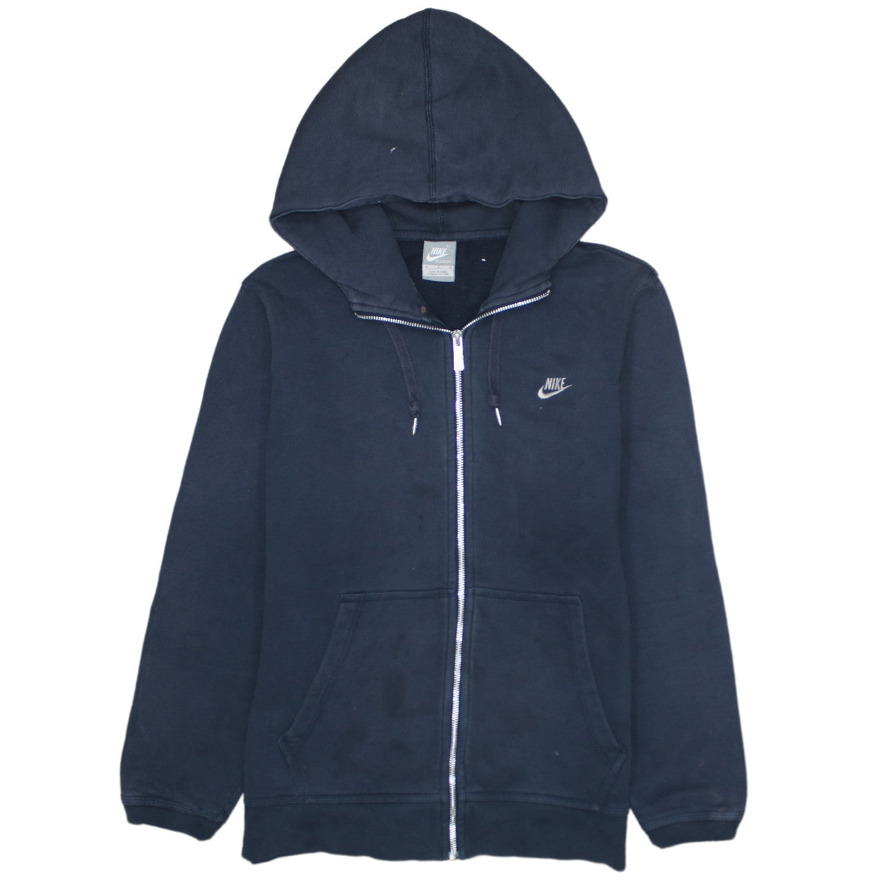 Mens UK Size M Nike Blue Full Zip Hoodie