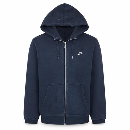Mens UK Size M Nike Blue Full Zip Hoodie