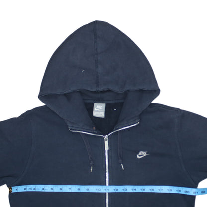 Mens UK Size M Nike Blue Full Zip Hoodie