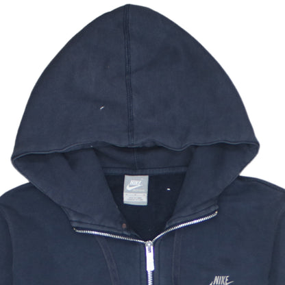 Mens UK Size M Nike Blue Full Zip Hoodie