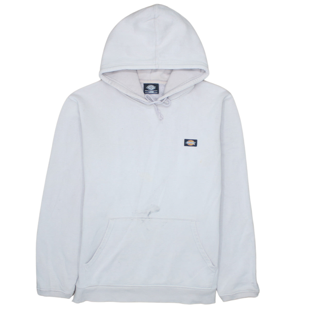 Mens UK Size L Dickies White Pullover Hoodie