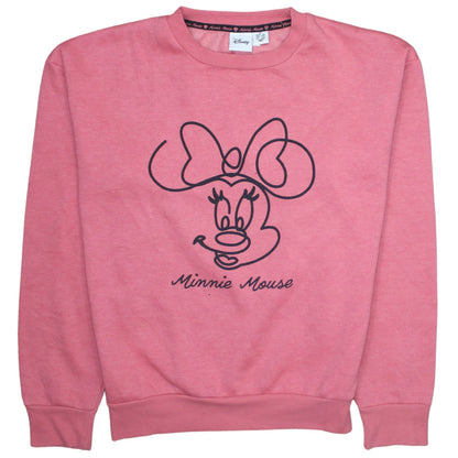 Womens UK Size XS Disney Pink Pullover Sweatshirt