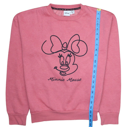 Womens UK Size XS Disney Pink Pullover Sweatshirt
