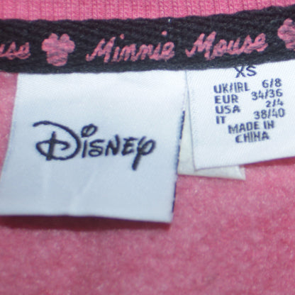 Womens UK Size XS Disney Pink Pullover Sweatshirt