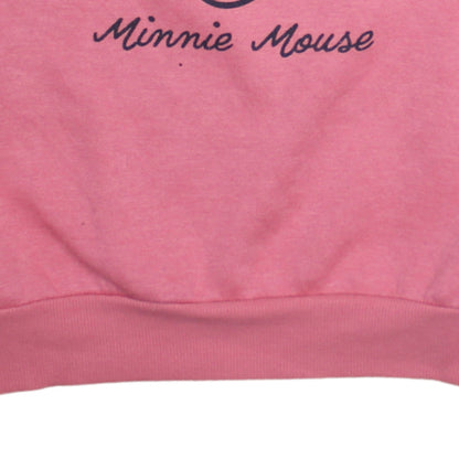 Womens UK Size XS Disney Pink Pullover Sweatshirt