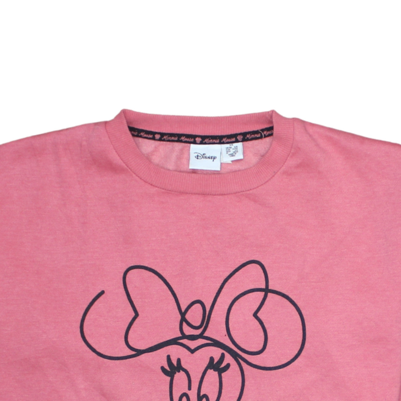 Womens UK Size XS Disney Pink Pullover Sweatshirt