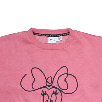 Womens UK Size XS Disney Pink Pullover Sweatshirt