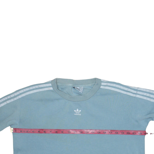 Womens UK Size 10 adidas Blue Pullover Sweatshirt