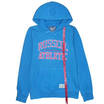 Womens UK Size L Russell Athletic Blue Pullover Hoodie
