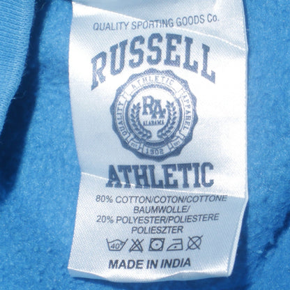Womens UK Size L Russell Athletic Blue Pullover Hoodie