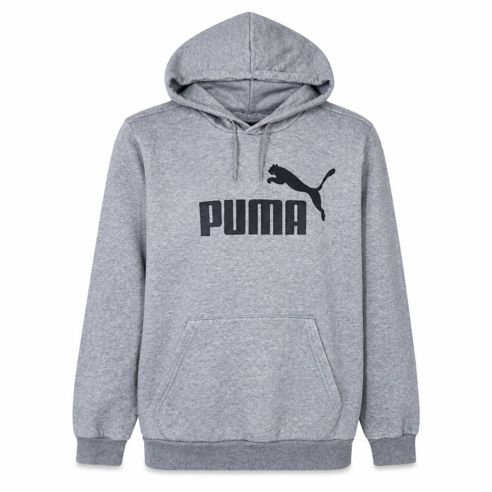 Mens UK Size M PUMA Grey Pullover Hoodie