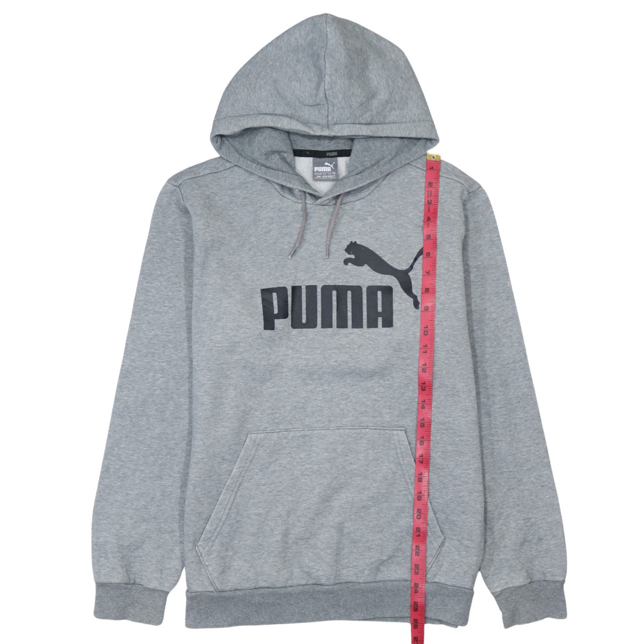 Mens UK Size M PUMA Grey Pullover Hoodie