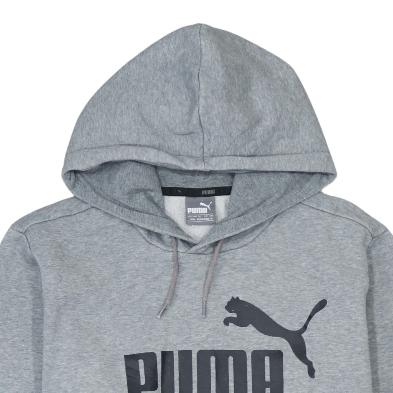 Mens UK Size M PUMA Grey Pullover Hoodie