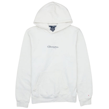 Mens UK Size M Champion White Pullover Hoodie
