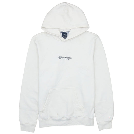 Mens UK Size M Champion White Pullover Hoodie