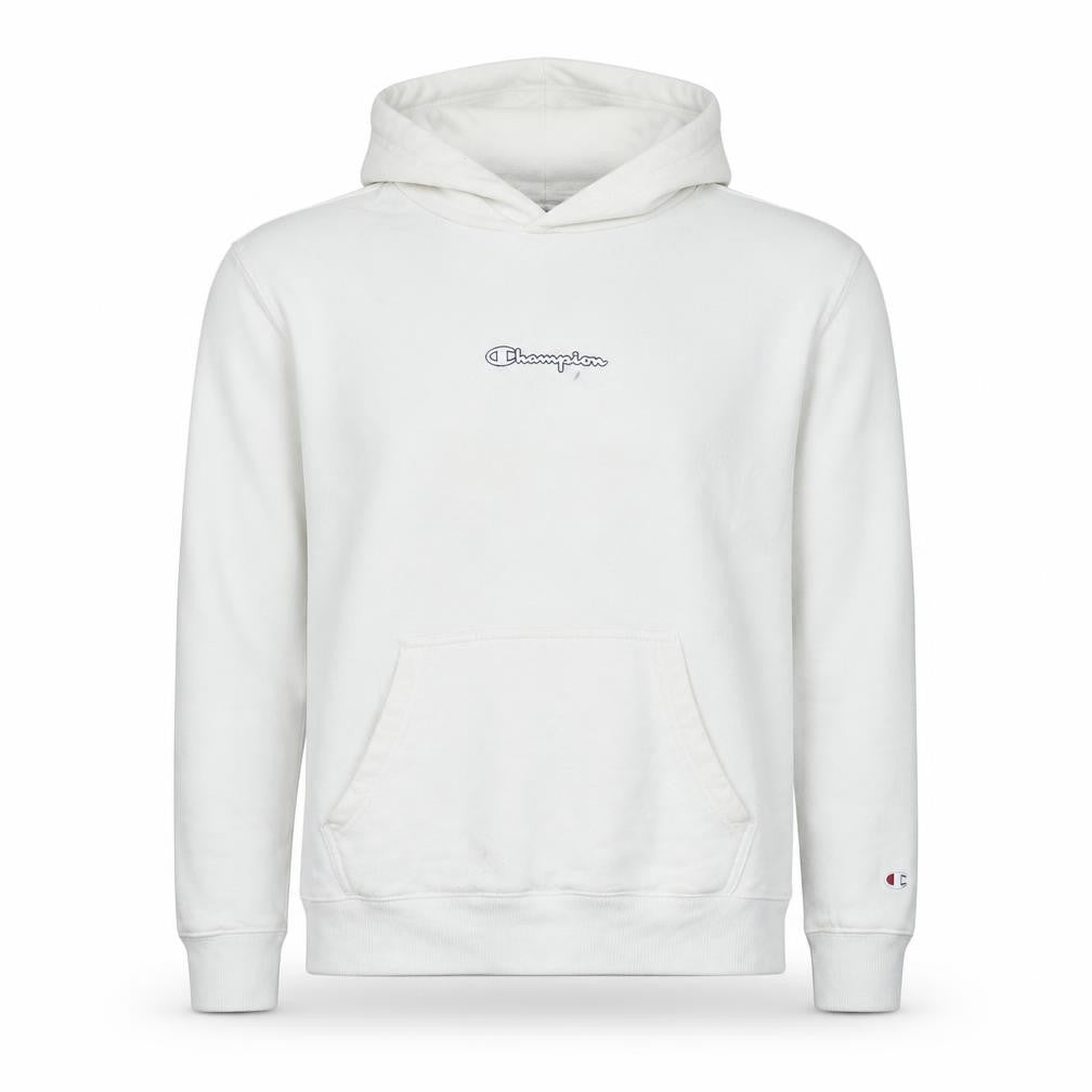 Mens UK Size M Champion White Pullover Hoodie