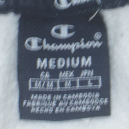 Mens UK Size M Champion White Pullover Hoodie