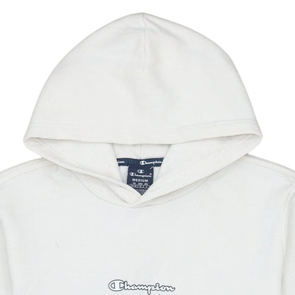 Mens UK Size M Champion White Pullover Hoodie