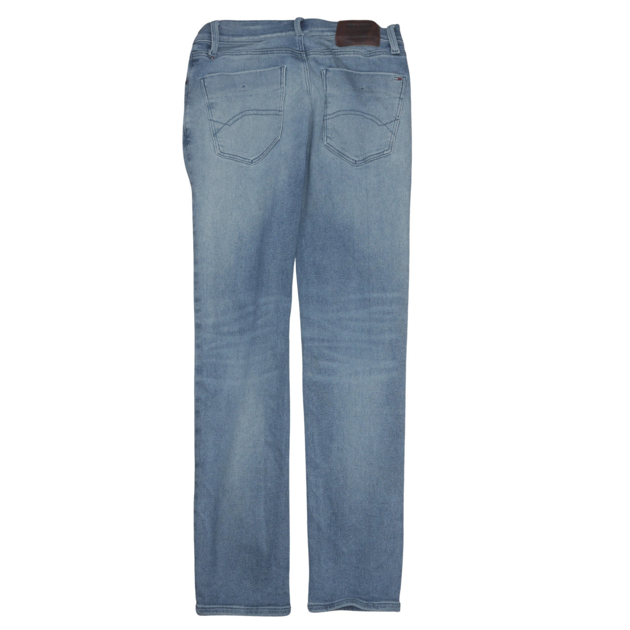 Mens UK Size M Tommy Jeans Regular Fit Straight Blue Jeans