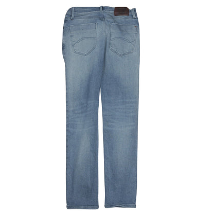 Mens UK Size M Tommy Jeans Regular Fit Straight Blue Jeans