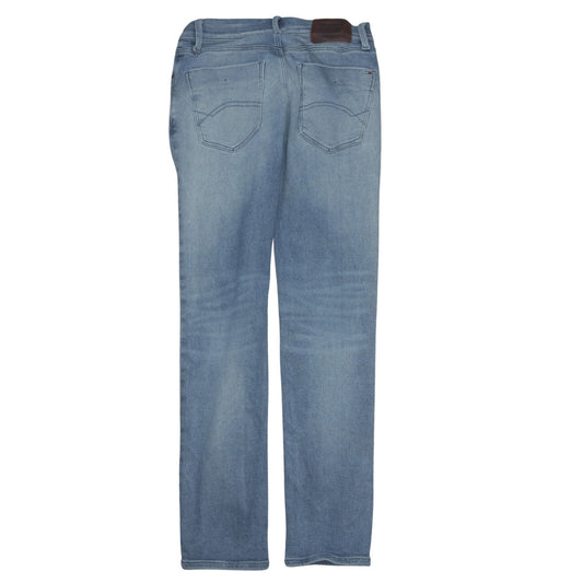 Mens UK Size M Tommy Jeans Regular Fit Straight Blue Jeans